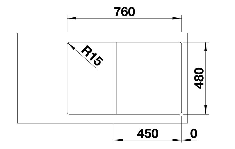 Blanco Legra 45 S sivá vulkán