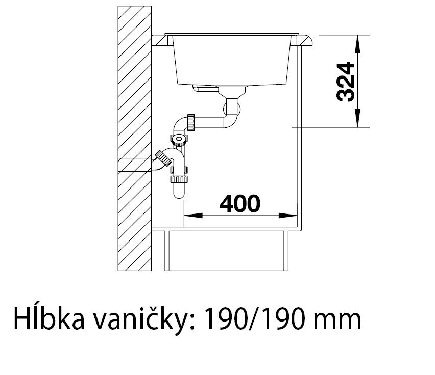 Blanco Metra 9 sivá vulkán vanička vľavo