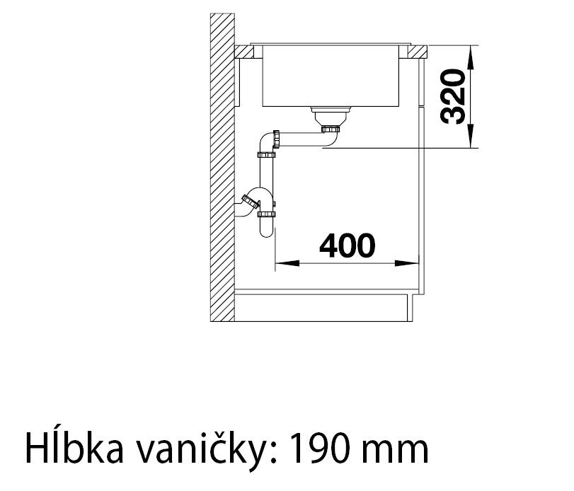 Blanco Elon 45 S sivá vulkán + odkvapkávacia nerezová mriežka