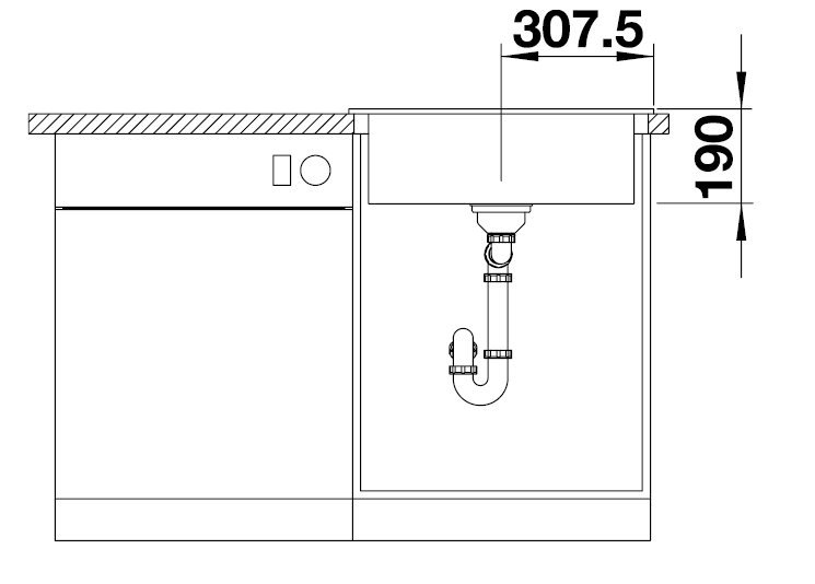 Blanco Palona 6 keramika magnólia lesklá s tiahlom