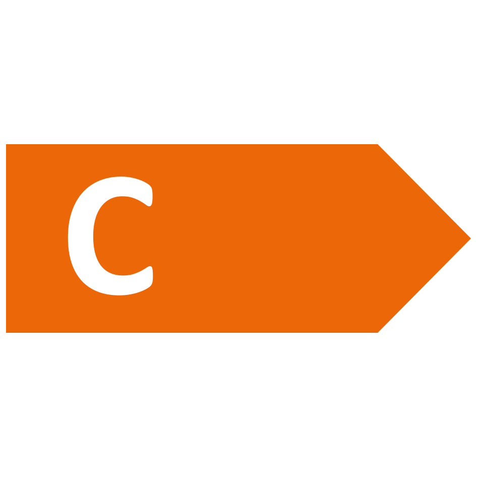 Vstavaný odsávač pár Evido Sotto 60B čierna - energetický štítok