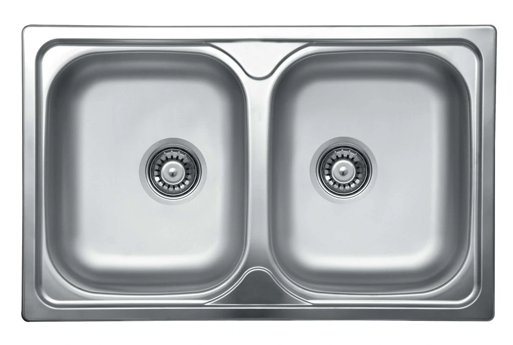 Evido Typon 8 Compact nerezový drez – dvojdrez 790 × 500 mm, natur (