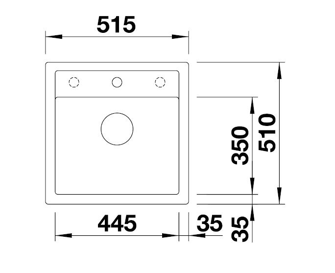 SET024 - Gránitový drez Blanco Dalago 5 káva + Kuchynská batéria Rosan Zerro JZ38101 chróm
