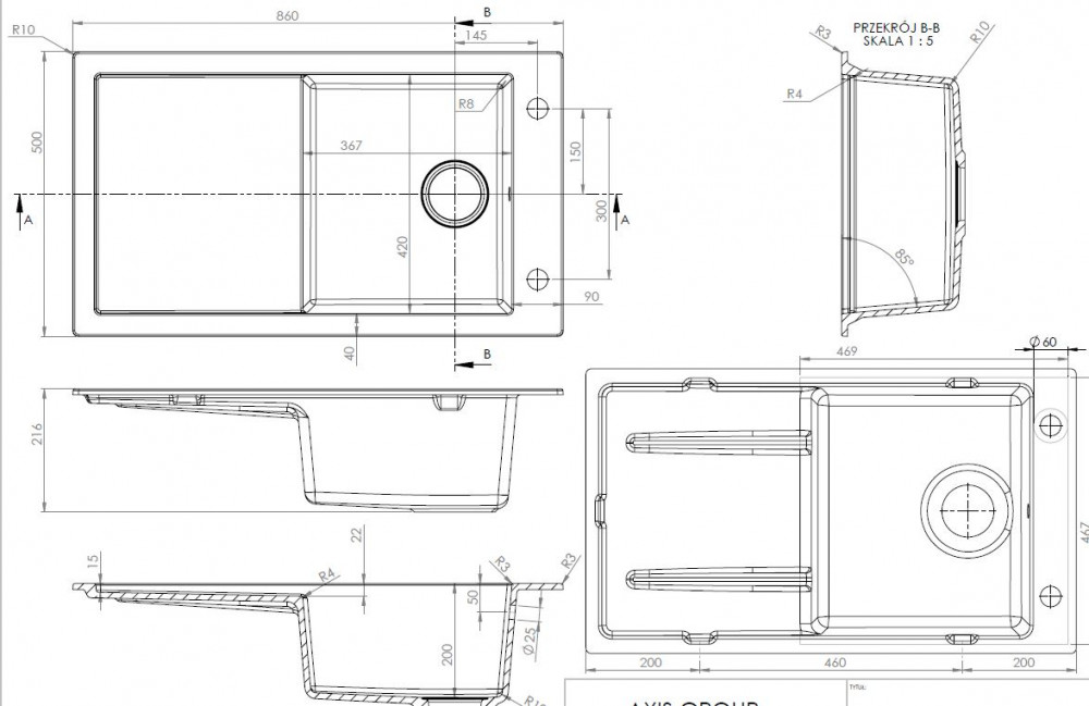 Axis Tramontana 860.0E sivá