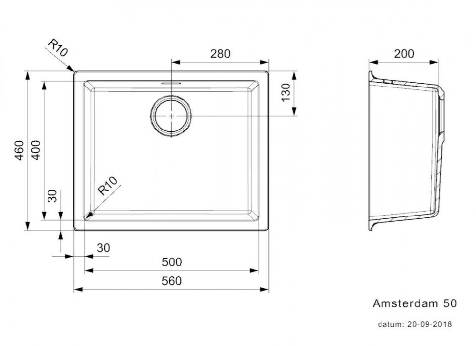Reginox Amsterdam 560 biela