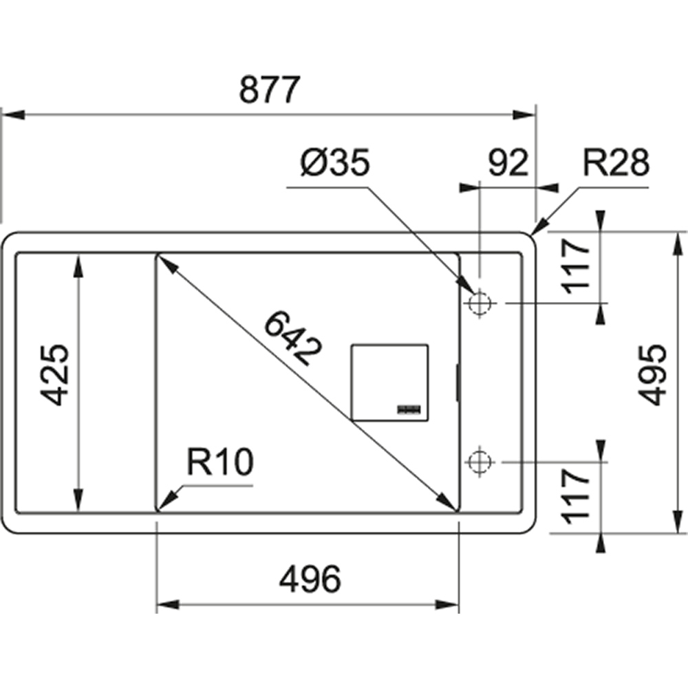 Franke Fresno FSG 611-88 Fragranit Onyx