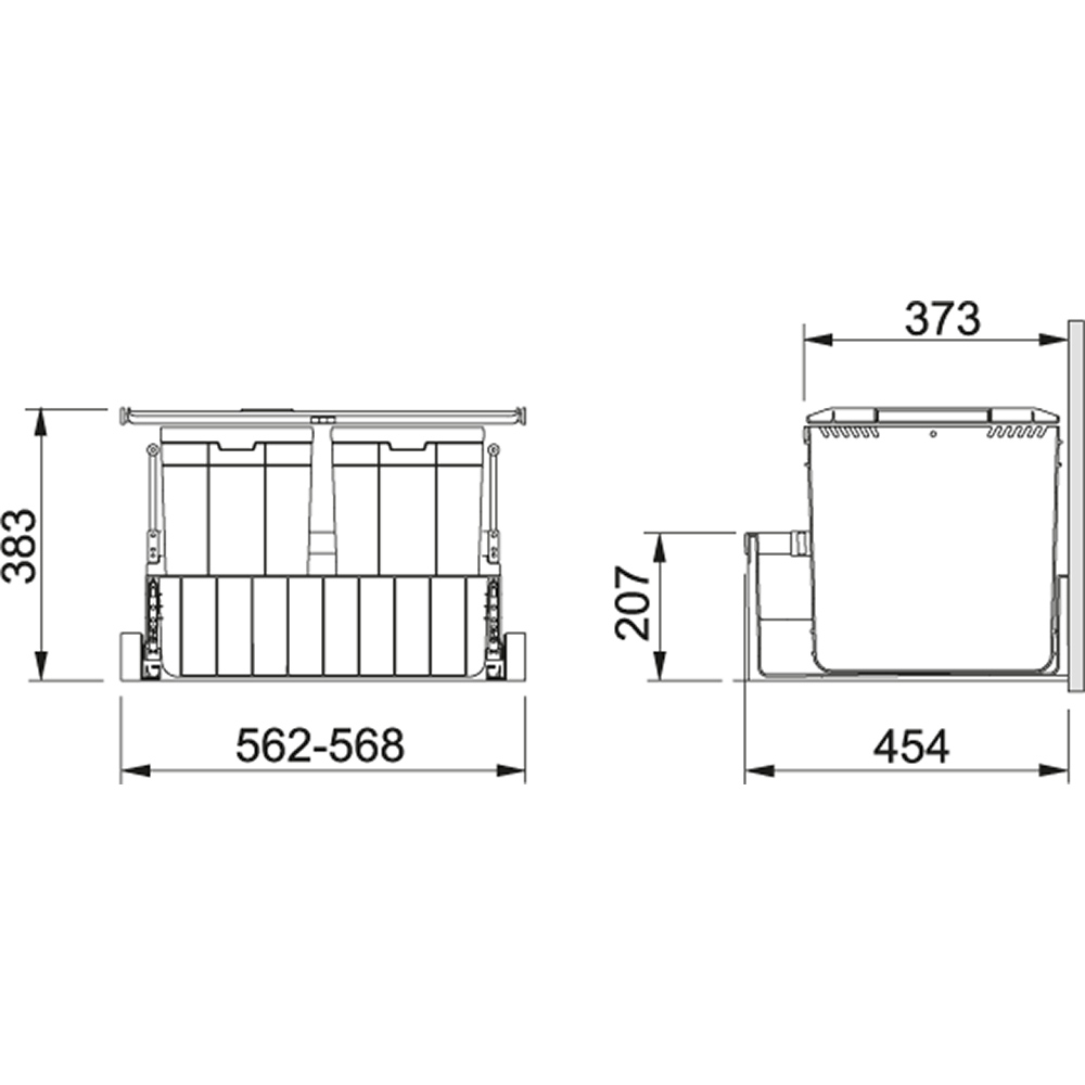 Franke Sorter 300-60 Duo 2x22l