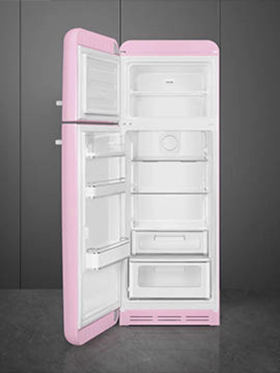 Kombinovaná chladnička s mrazičkou Smeg FAB30RPK5 ružová pravý pánt