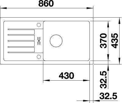 Blanco Favum XL 6 S čierna