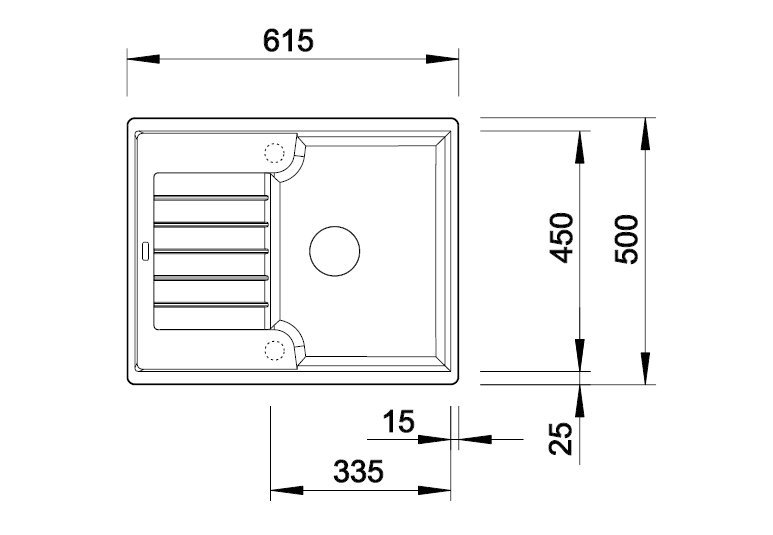 Blanco Zia 40 S antracit