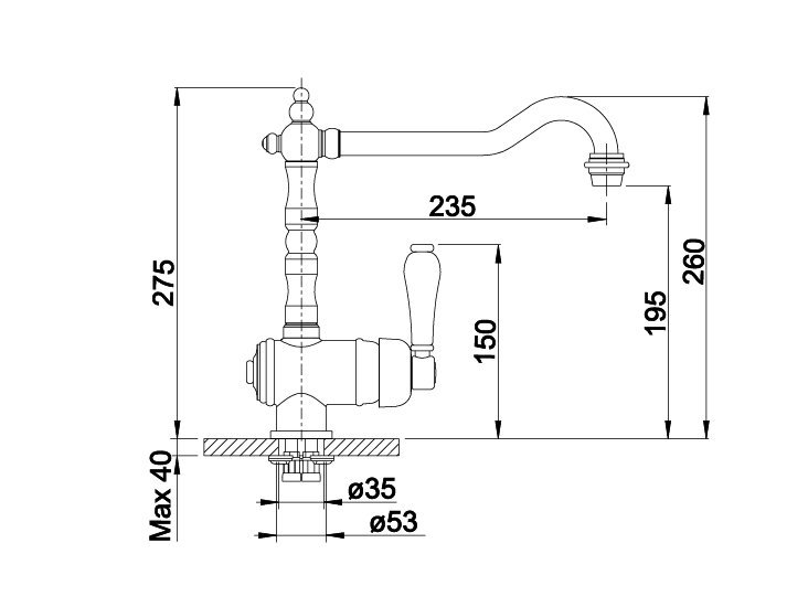 Blanco Tradon chróm