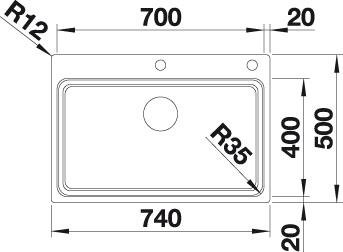 Blanco Etagon 700-IF/A nerez