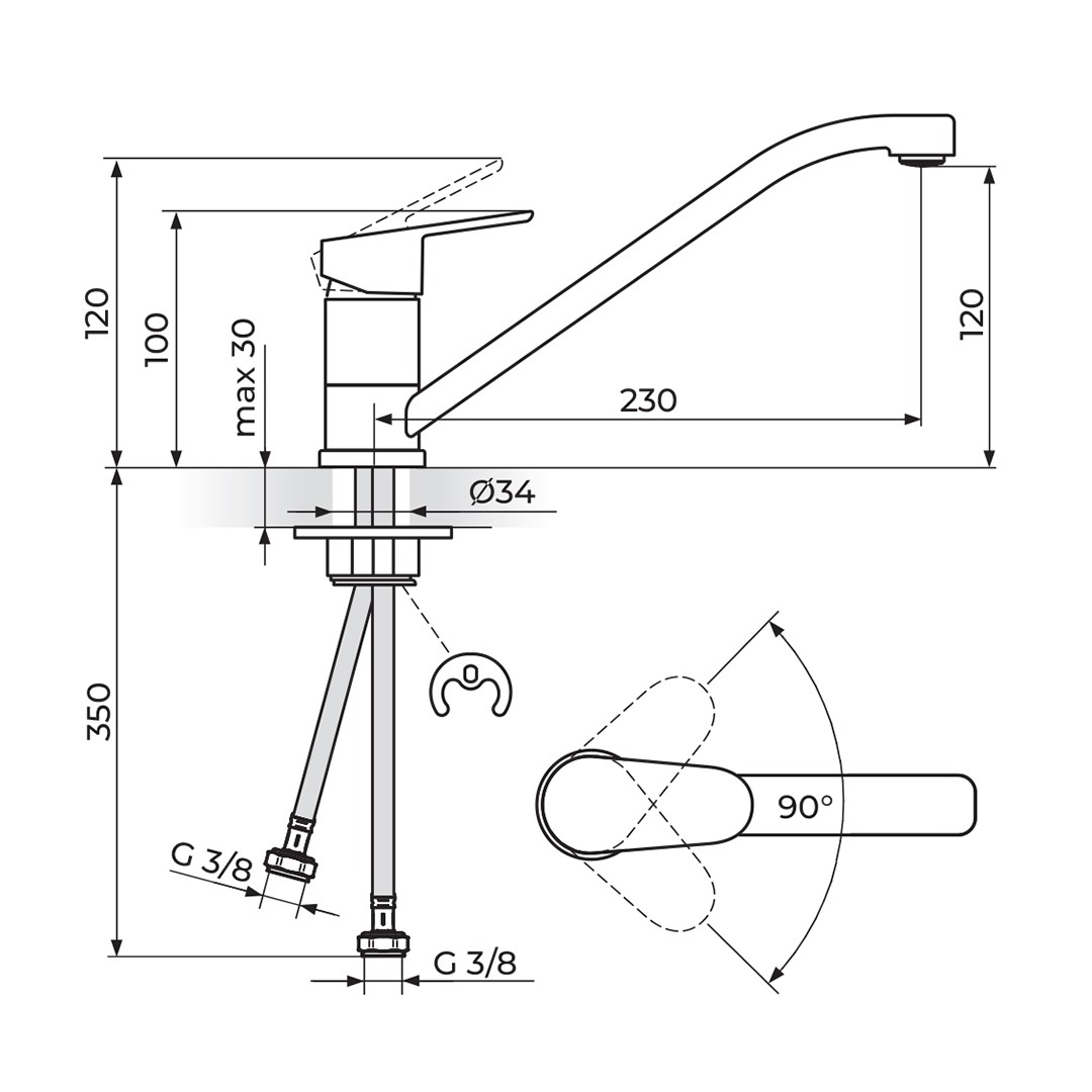 SET643 - Gránitový drez Blanco Legra XL 6 S káva + Kuchynská batéria Rosan King JA381001 chróm