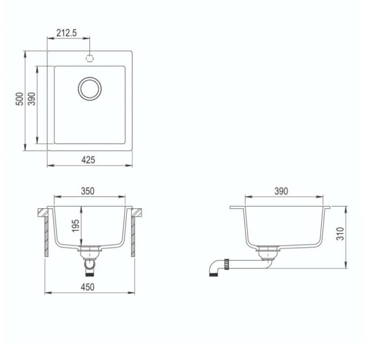 Aquasanita Simplex 425 hliníková metalíza