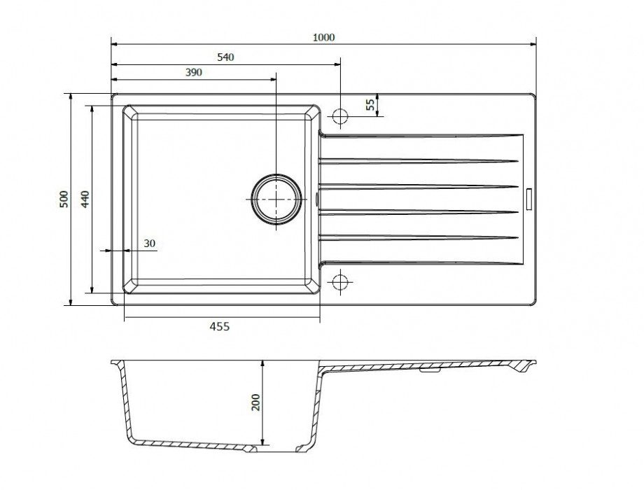 Reginox Harlem 1000.0 sivá