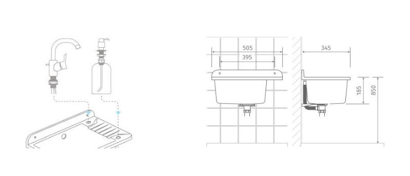 Zelvo Compact 505 sivá