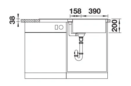 Blanco Adira XL 6 S sivá vulkán s excentrom