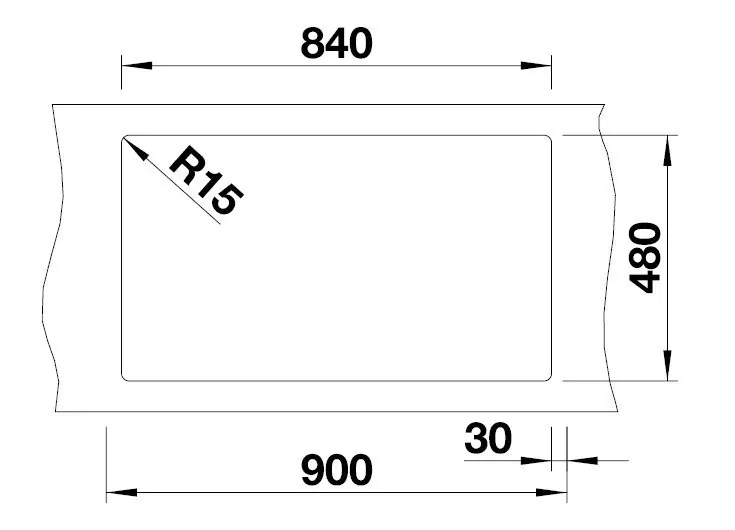 Blanco Pleon 9 biela vanička vľavo 