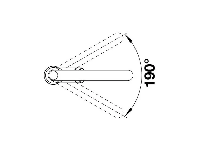 Blanco Carena-S Vario sivá vulkán/chróm výsuvná sprška