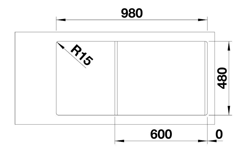 Blanco Legra 6 S biela