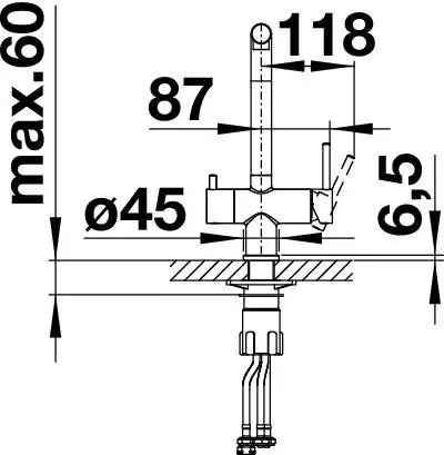Blanco Fontas II čierna matná