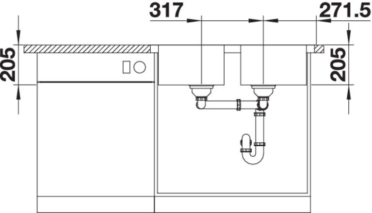 Blanco Classimo 8-IF nerez
