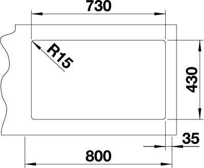 Blanco Andano 700-IF nerez