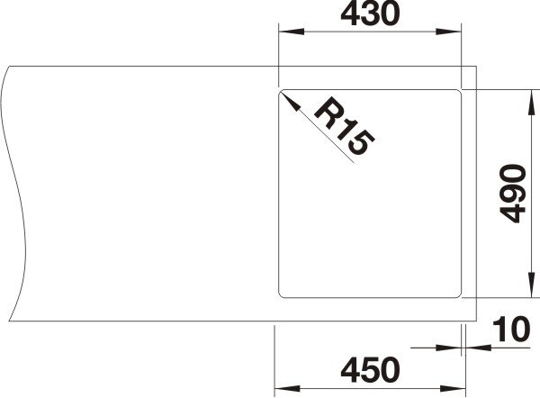 Blanco Andano 400-IF/A nerez