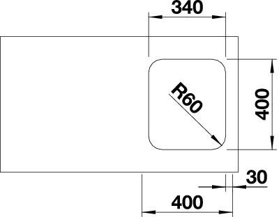 Blanco Supra 340-U nerez