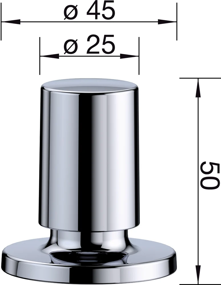 Blanco ovládacie tiahlo matná čierna