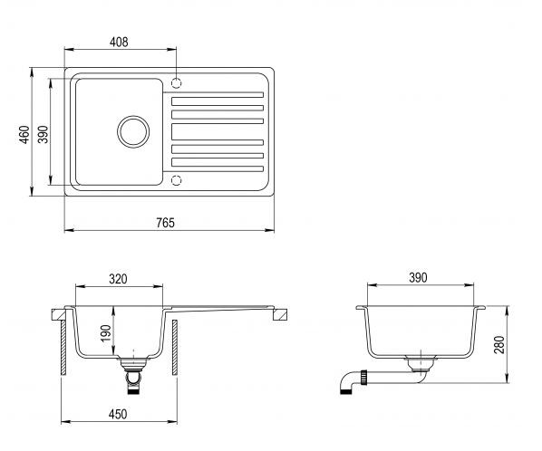 Aquasanita Notus 765.0E hliníková metalíza