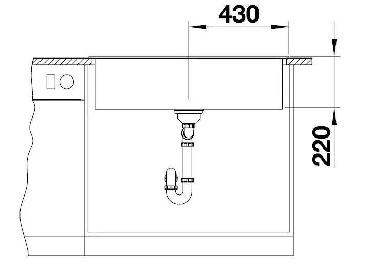 Blanco Naya XL 9 sivá skala