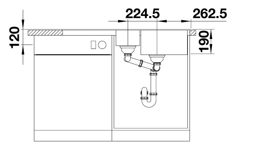 Blanco Legra 6 S antracit
