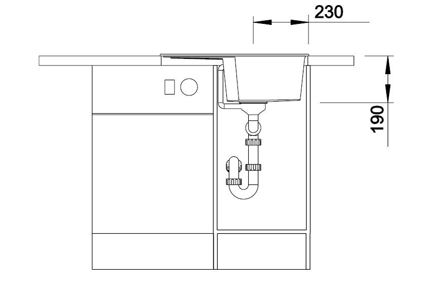 Blanco Zia 40 S antracit