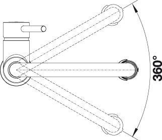 Blanco Catris-S Flexo satin dark steel