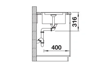 Blanco Adira XL 6 S sivá vulkán s excentrom