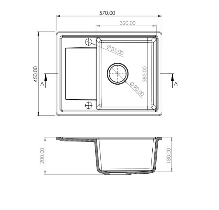 Granisil Cortes 570.5 čierna