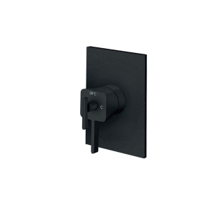 Termostatická nástenná batéria pod omietku Rosan S2 Termo 2T31901B čierna