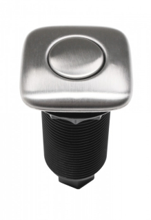 EcoMaster samostatné pneutlačítko hranaté matný nerez