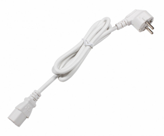 Jet Dryer napájací kábel - EU vidlica / konektor IEC C13 - biely