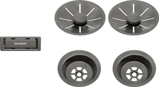 Blanco sada satin dark steel - pre dve vaničky