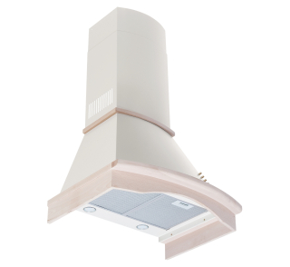 Komínový odsávač pár Evido Daphne 60C krémová