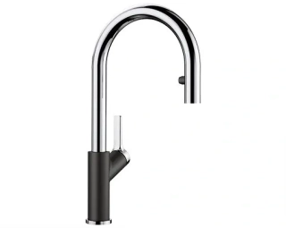 Blanco Carena-S Vario čierna/chróm výsuvná sprška