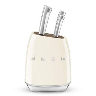 Smeg sada 6 nožov v bloku KBSF02CR krémová