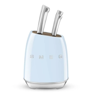 Smeg sada 6 nožov v bloku KBSF02PB pastel modrá