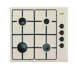 Plynová varná doska Evido Rustic-H 60C krémová
