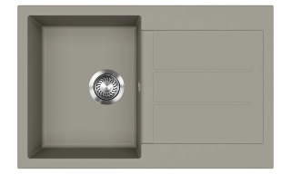 Gránitový drez Evido Cubo 45S platinová