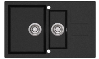 Gránitový drez Evido Cubo 6S Compact antracit