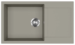 Gránitový drez Evido Cubo XL 6S Compact platinová