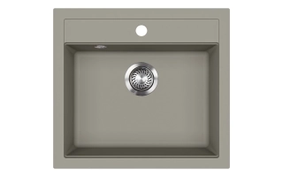 Gránitový drez Evido Quadro 6 platinová